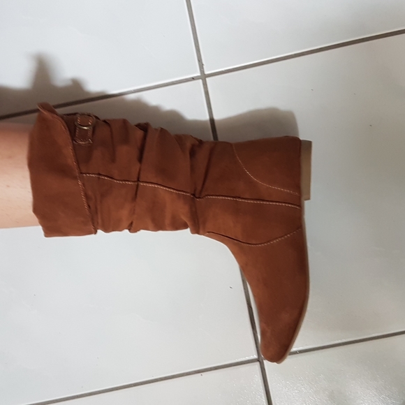 Brown Faux Suede Boots from Girl Confidential - Picture 8 of 8